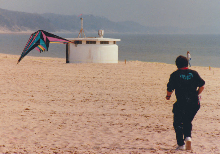 Eric Wolff competing at the Great Lakes Stunt Kite Championships