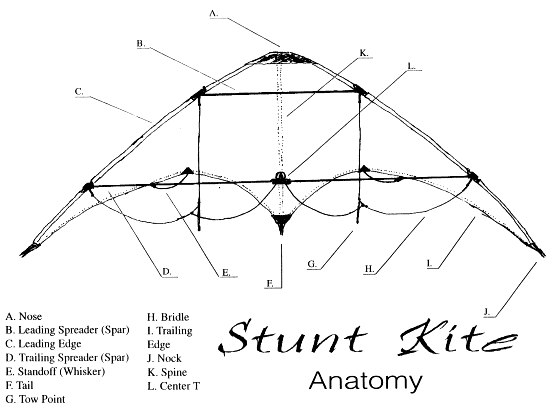 Stunt Kite Anatomy