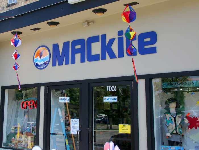 MACkite in downtown Grand Haven - Back Entrance